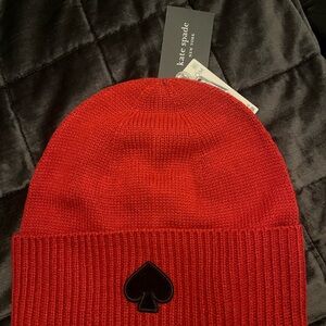 Kate Spade Bold Red Beanie